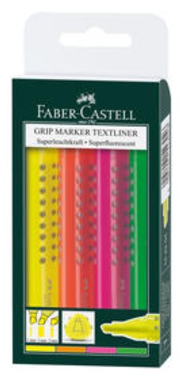 Faber Castell Textmarker Grip 1543 4er Set