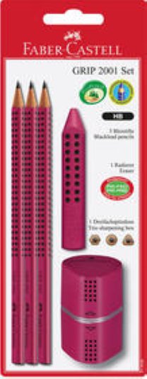 Faber Castell Schreibset Grip 2001 brombeer
