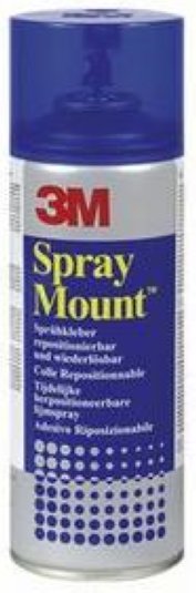 3M Sprühkleber SprayMount korrigierbar - dauerhaft nach 2h