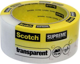 Scotch Transparent Duct Tape Gewebeband 48mmx18m