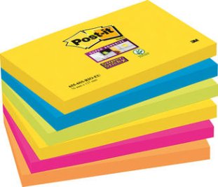 Post-it SuperSticky Haftnotizen Rio de Janeiro 76x127mm à 6