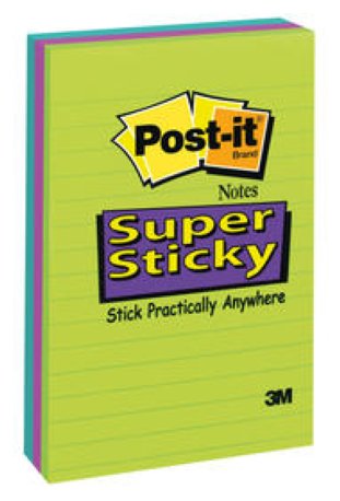 Post-it SuperSticky Haftnotizen 102x152mm liniert à 3