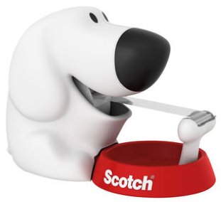 Scotch Abroller Dog Tape inkl. Rolle 19mmx8.9m