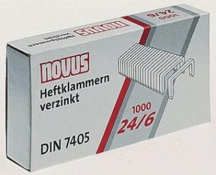 Novus Heftklammern 24/6 à 1000