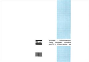 Favorit Millimeterpapier Block A3 65g mit 1mm-Einteilung
