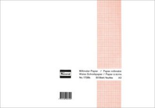 Favorit Millimeterpapier Block A3 80g mit 1mm-Einteilung