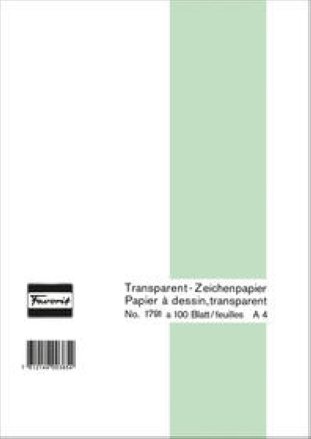 Favorit Transparentpapier Block A4 65gr à 100
