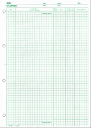 Favorit Devis-Ausmassblock A4 100 Blatt d/f
