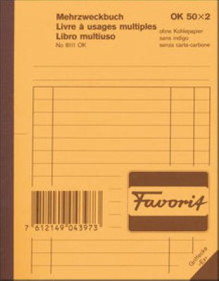 Favorit Mehrzweckbücher A6 OK 50x2