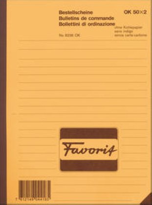 Favorit Favorit Bestellscheine A5 50x2 OK d/f/i