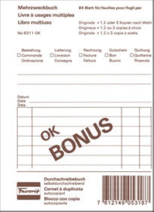 Favorit Mehrzweckbücher A6 OK 84 Blatt