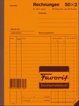 Favorit Rechnungen A5 50x2 d