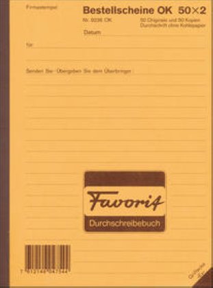 Favorit Bestellscheine A5 50X2 OK deutsch