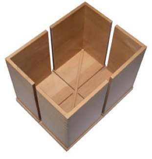 Zeitungsstapelbox Holz 290 x 300 x 370mm