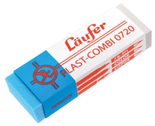 Läufer Radiergummi Plast Combi 0720 65x21x12mm