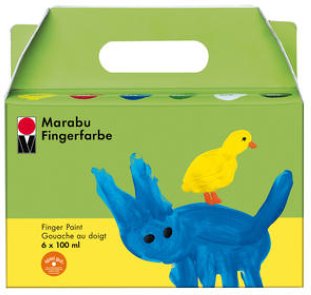 Marabu Fingerfarbe 6x100ml