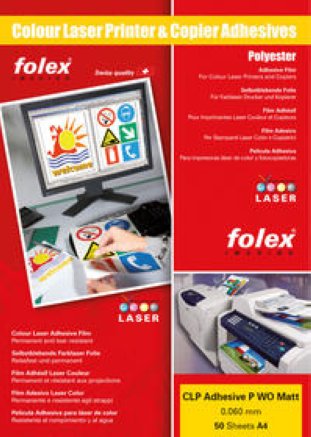 Folex Farblaserfolie CLP A4 selbskebend matt à 50