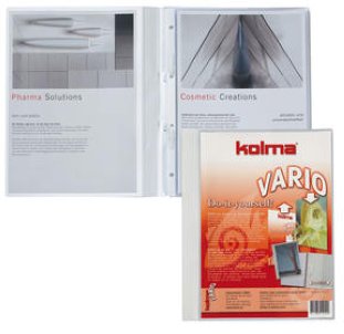 Kolma Schnellhefter Vario XL A4 mit Sichttasche farblos
