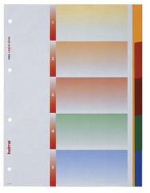 Kolma Register LongLife PVC A4 5-teilig blanko