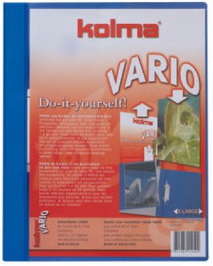 Kolma Schnellhefter Vario XL A4 mit Sichttasche blau
