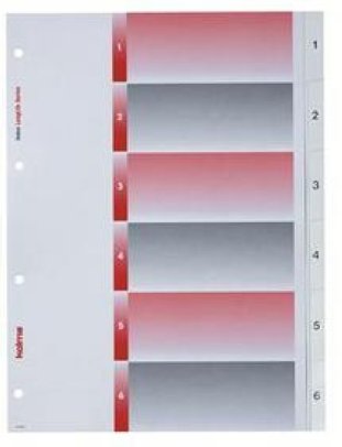 Kolma Register LongLife PP A4 1-6 mit Indexblatt