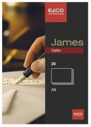 Elco James Velin Karten blanco A6 280gr à 20