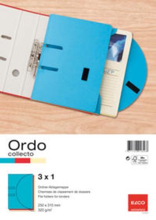 Elco Ordo Collecto Ablagemappen A4 ohne Druck 320gr à 3