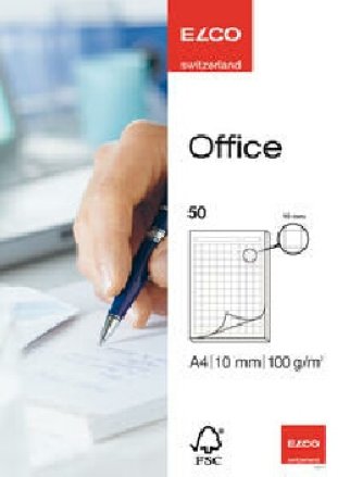 Elco Notizblock Office A4 10mm kariert