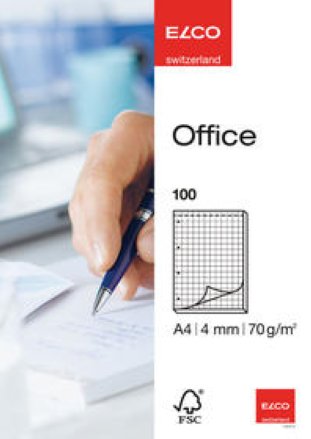 Elco Notizblock Office A4 4mm 4Loch