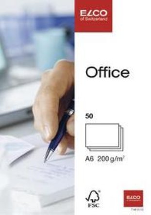 Elco Office Karten blanco A6 200gr à 50