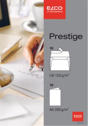 Elco Prestige Kassette blanco A6/C6 200gr à 10