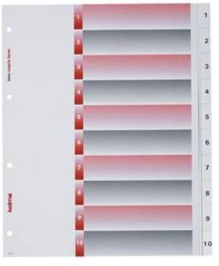 Kolma Register LongLife PP A4 1-10 mit Indexblatt