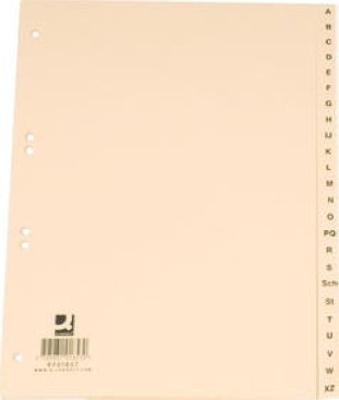 Connect Kartonregister A4 110gr A-Z 24-teilig