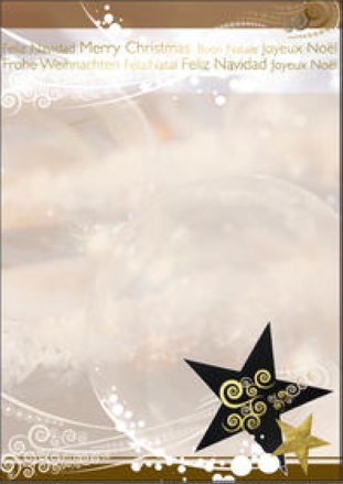 Sigel Weihnachtsbriefpapier A4 90gr Allure (Goldprägung)