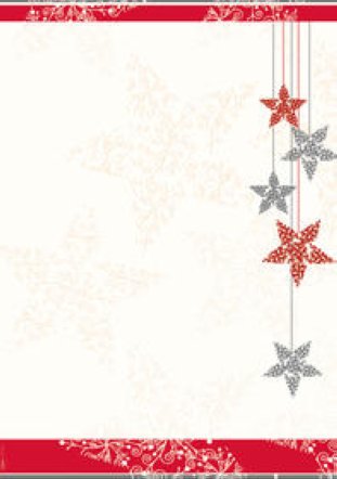 Sigel Weihnachtsbriefpapier A4 90gr Starlets (Silberprägung)