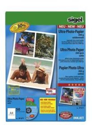 Sigel InkJet Ultra Fotopapier A4 260gr à 50