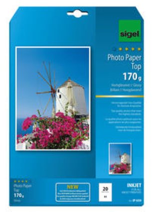 Sigel InkJet Fotopapier Topl A4 170gr à 20