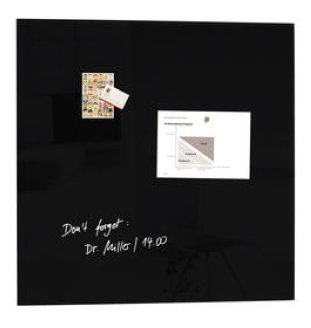 Sigel Glas-Magnetboard artverum 100x100cm schwarz
