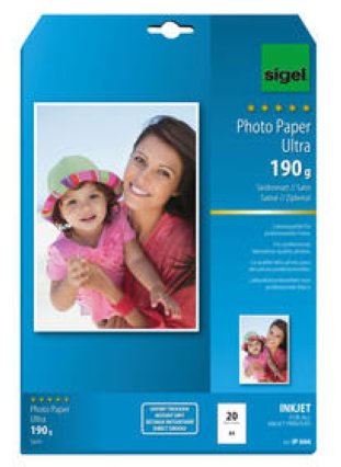 Sigel InkJet Fotopapier Ultra A4 180gr à 20