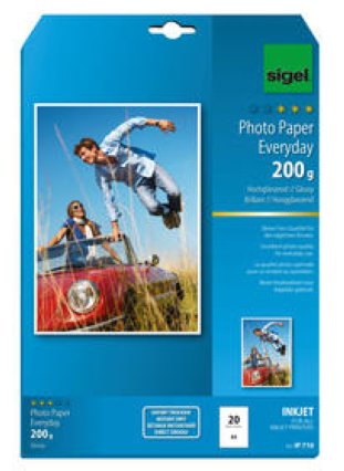 Sigel InkJet Fotopapier Everyday A4 200gr à 20