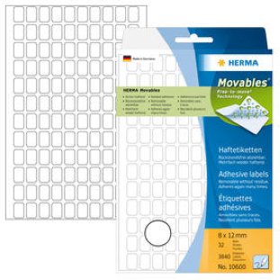 Herma Haftetiketten wiederablösbar 8x12mm à 32