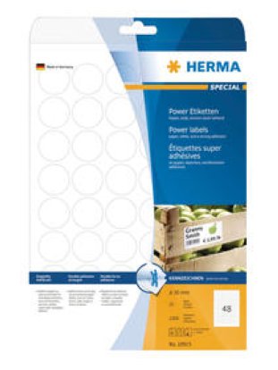 Herma Etiketten Power rund Ø30mm à 25
