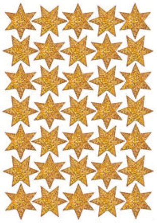 Herma Sterne Gold glimmer 14mm