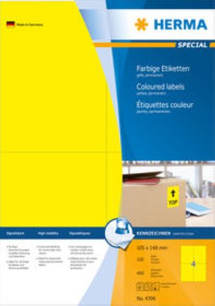 Herma Etiektten farbig 105x148mm à 100