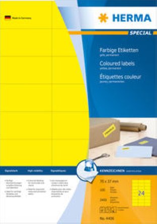 Herma Etiketten farbig 70x37mm à 100