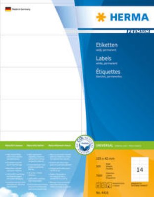 Herma Premium Etiketten 105x42mm à 500