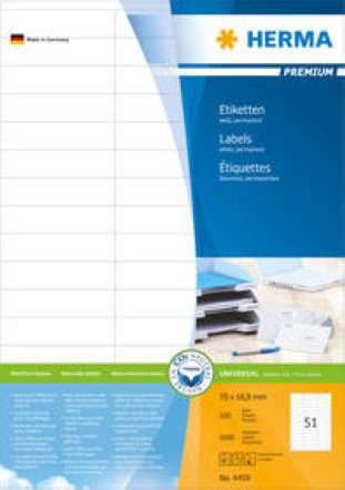 Herma Premium Etiketten 70x16.9mm à 100