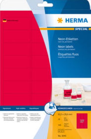 Herma Etiketten farbig 63.5x29.6mm à 20