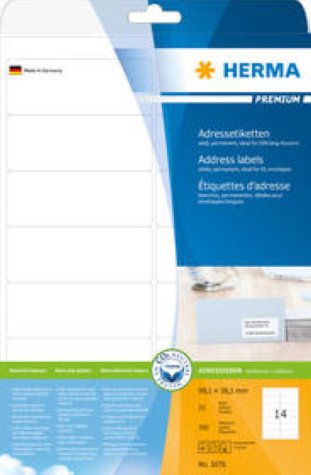 Herma Adressetiketten 99.1x38.1mm à 25
