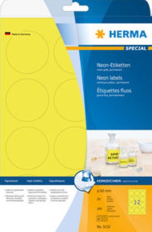 Herma Etiketten farbig rund 60mm à 20